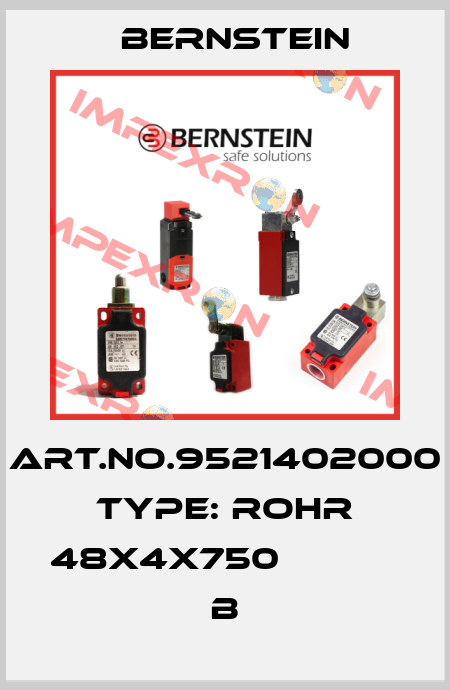 Art.No.9521402000 Type: ROHR 48X4X750                B Bernstein