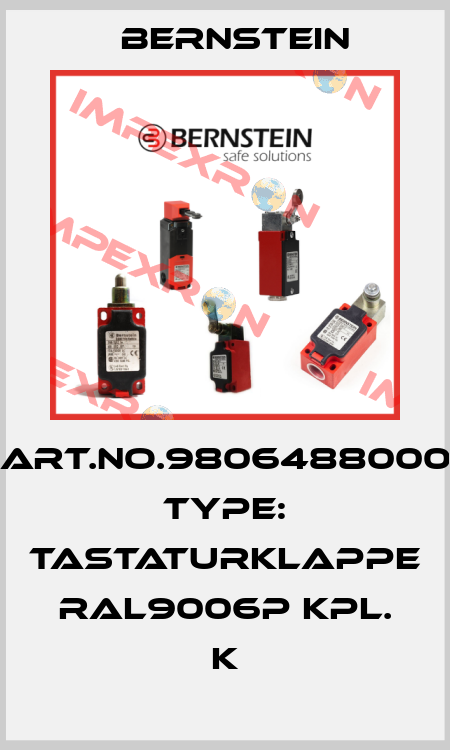 Art.No.9806488000 Type: TASTATURKLAPPE RAL9006P KPL. K Bernstein