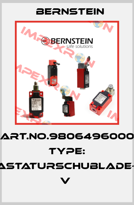 Art.No.9806496000 Type: TASTATURSCHUBLADE-D          V  Bernstein