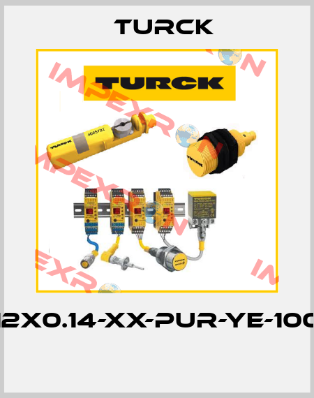 CABLE12X0.14-XX-PUR-YE-100M/TXY  Turck