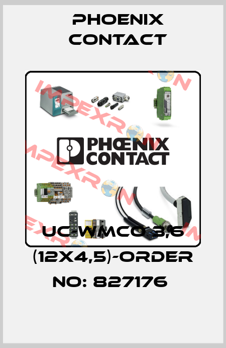 UC-WMCO 3,6 (12X4,5)-ORDER NO: 827176  Phoenix Contact
