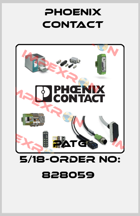PATG 5/18-ORDER NO: 828059  Phoenix Contact
