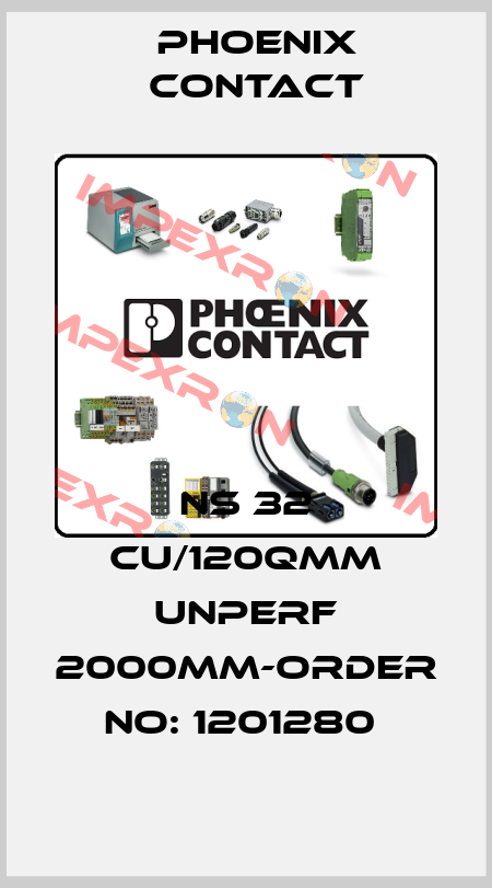 NS 32 CU/120QMM UNPERF 2000MM-ORDER NO: 1201280  Phoenix Contact