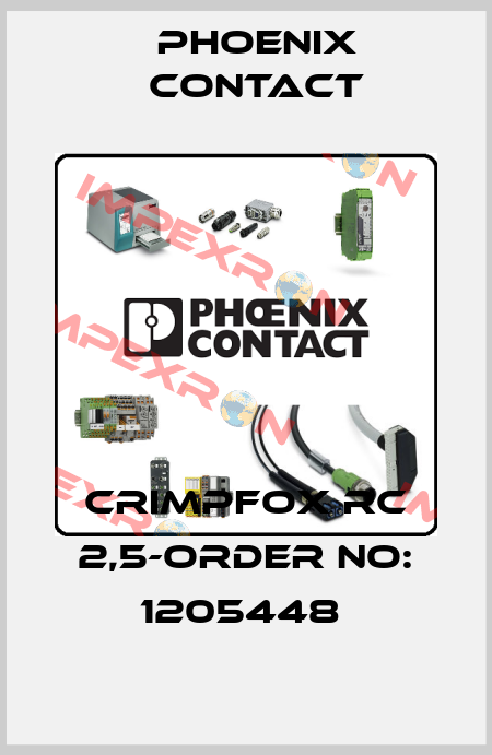 CRIMPFOX RC 2,5-ORDER NO: 1205448  Phoenix Contact