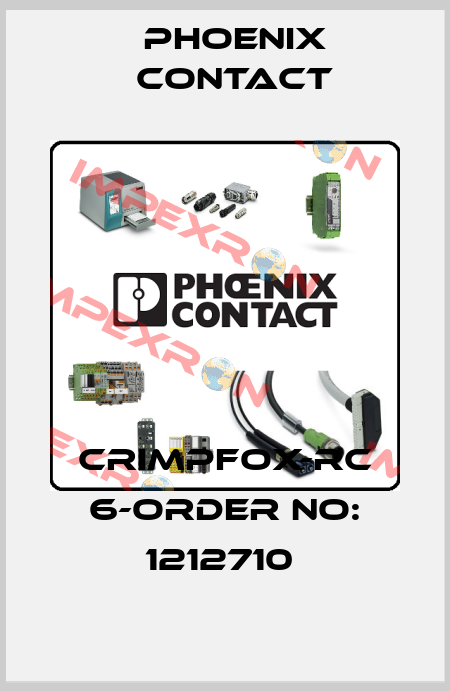 CRIMPFOX-RC 6-ORDER NO: 1212710  Phoenix Contact
