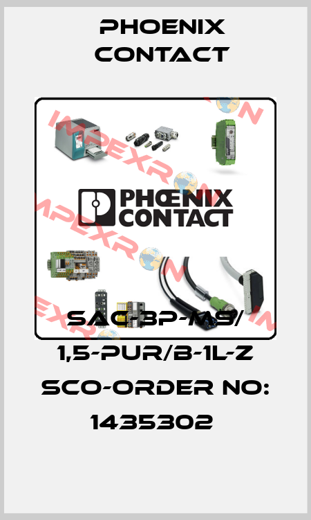 SAC-3P-MS/ 1,5-PUR/B-1L-Z SCO-ORDER NO: 1435302  Phoenix Contact