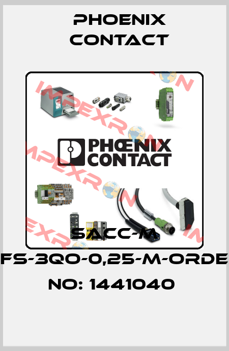 SACC-M 8FS-3QO-0,25-M-ORDER NO: 1441040  Phoenix Contact