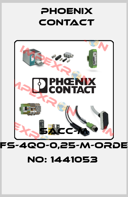 SACC-M 8FS-4QO-0,25-M-ORDER NO: 1441053  Phoenix Contact