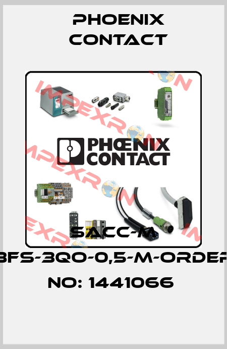 SACC-M 8FS-3QO-0,5-M-ORDER NO: 1441066  Phoenix Contact