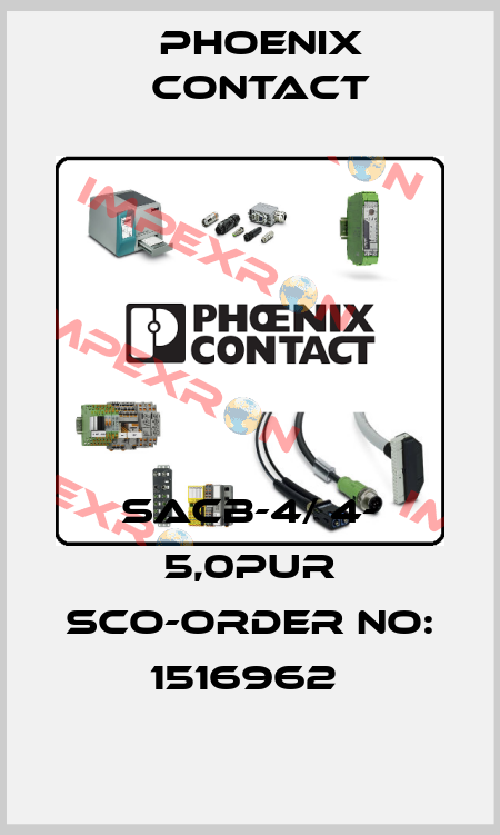 SACB-4/ 4- 5,0PUR SCO-ORDER NO: 1516962  Phoenix Contact