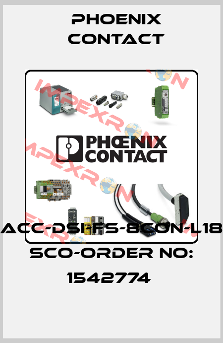 SACC-DSI-FS-8CON-L180 SCO-ORDER NO: 1542774  Phoenix Contact