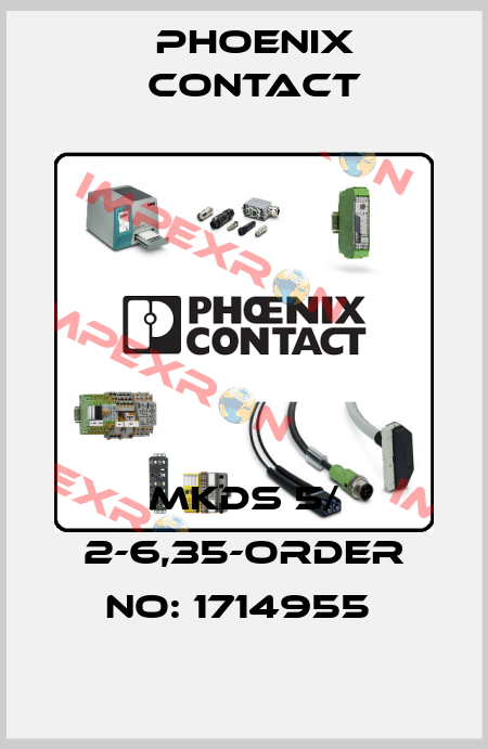MKDS 5/ 2-6,35-ORDER NO: 1714955  Phoenix Contact
