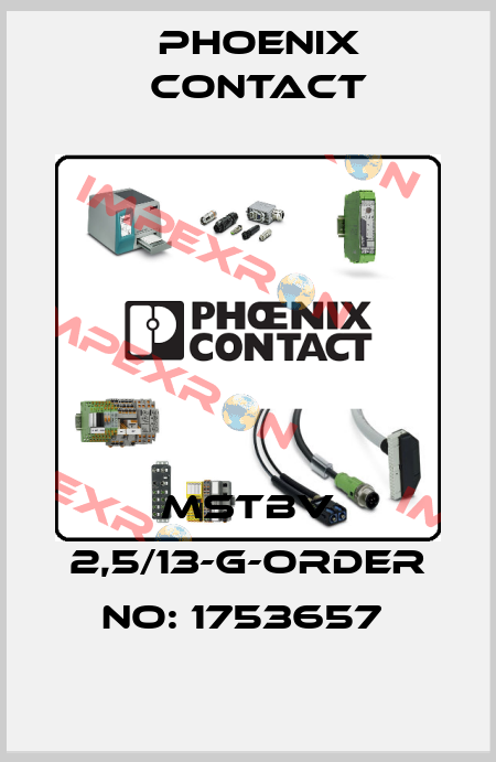 MSTBV 2,5/13-G-ORDER NO: 1753657  Phoenix Contact