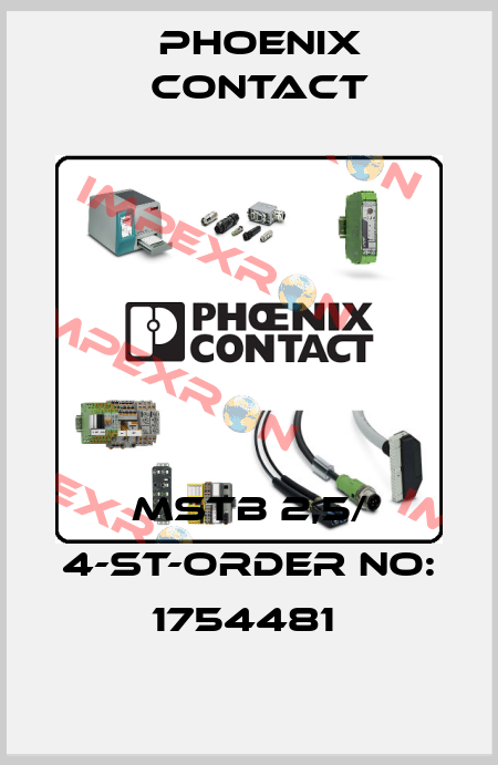 MSTB 2,5/ 4-ST-ORDER NO: 1754481  Phoenix Contact