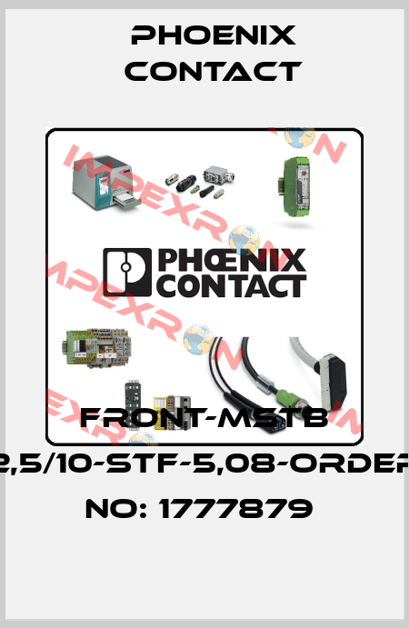 FRONT-MSTB 2,5/10-STF-5,08-ORDER NO: 1777879  Phoenix Contact