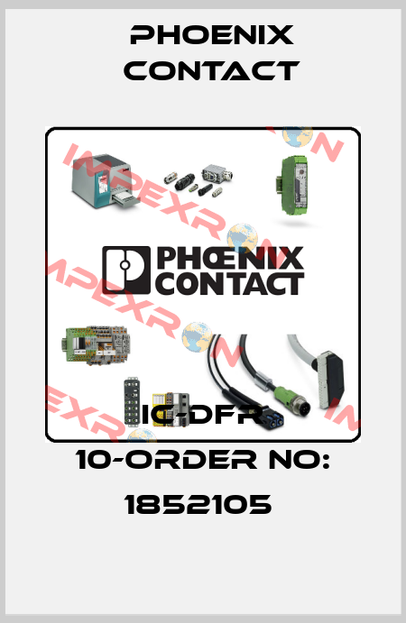 IC-DFR 10-ORDER NO: 1852105  Phoenix Contact
