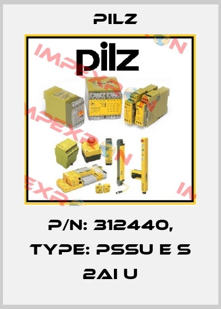 p/n: 312440, Type: PSSu E S 2AI U Pilz