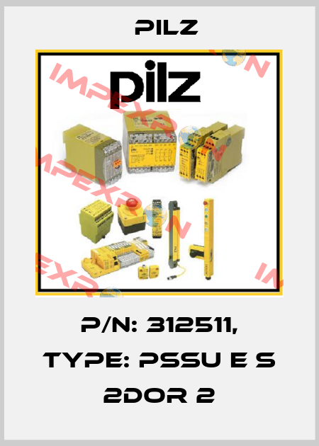 p/n: 312511, Type: PSSu E S 2DOR 2 Pilz