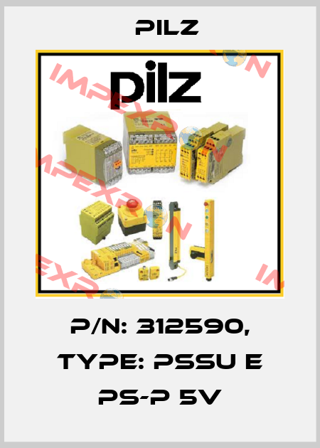 p/n: 312590, Type: PSSu E PS-P 5V Pilz