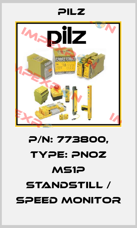 p/n: 773800, Type: PNOZ ms1p standstill / speed monitor Pilz