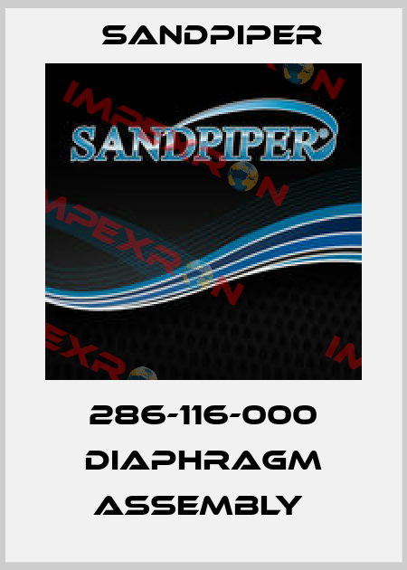 286-116-000 DIAPHRAGM ASSEMBLY  Sandpiper