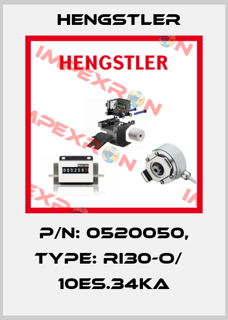 p/n: 0520050, Type: RI30-O/   10ES.34KA Hengstler