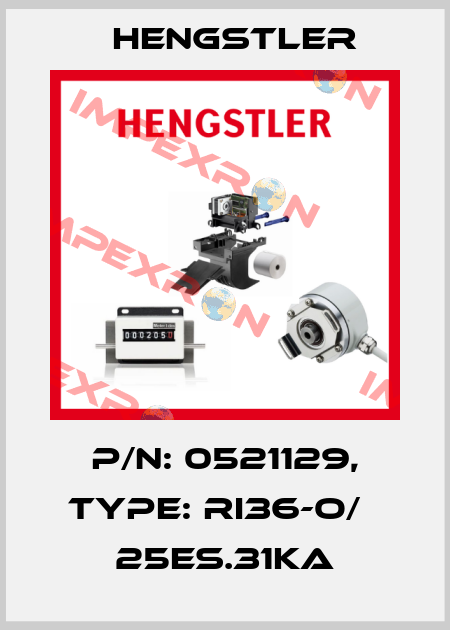 p/n: 0521129, Type: RI36-O/   25ES.31KA Hengstler