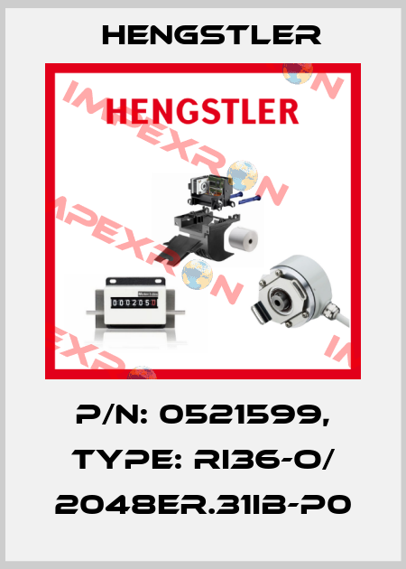 p/n: 0521599, Type: RI36-O/ 2048ER.31IB-P0 Hengstler