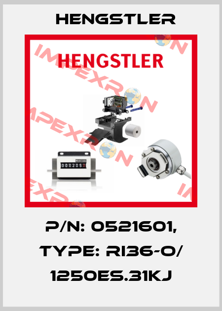 p/n: 0521601, Type: RI36-O/ 1250ES.31KJ Hengstler
