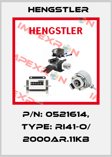 p/n: 0521614, Type: RI41-O/ 2000AR.11KB Hengstler