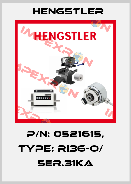 p/n: 0521615, Type: RI36-O/    5ER.31KA Hengstler