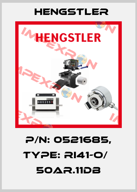 p/n: 0521685, Type: RI41-O/   50AR.11DB Hengstler