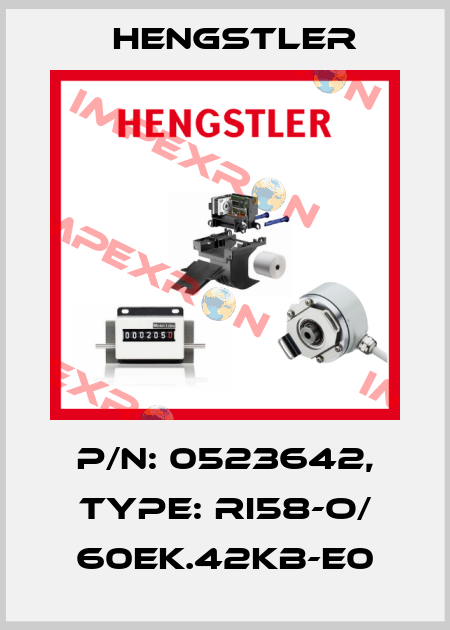 p/n: 0523642, Type: RI58-O/ 60EK.42KB-E0 Hengstler