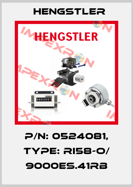 p/n: 0524081, Type: RI58-O/ 9000ES.41RB Hengstler