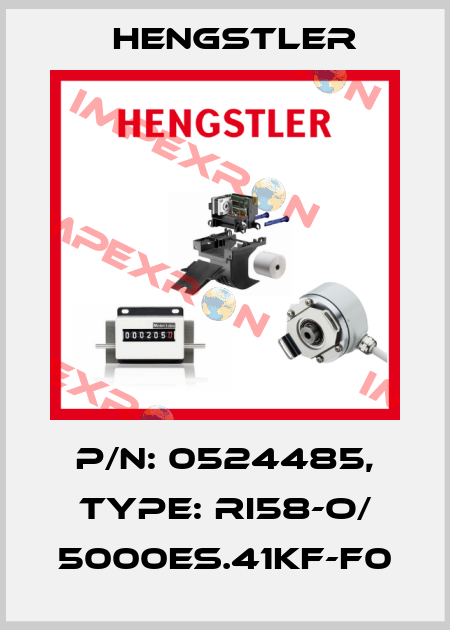 p/n: 0524485, Type: RI58-O/ 5000ES.41KF-F0 Hengstler