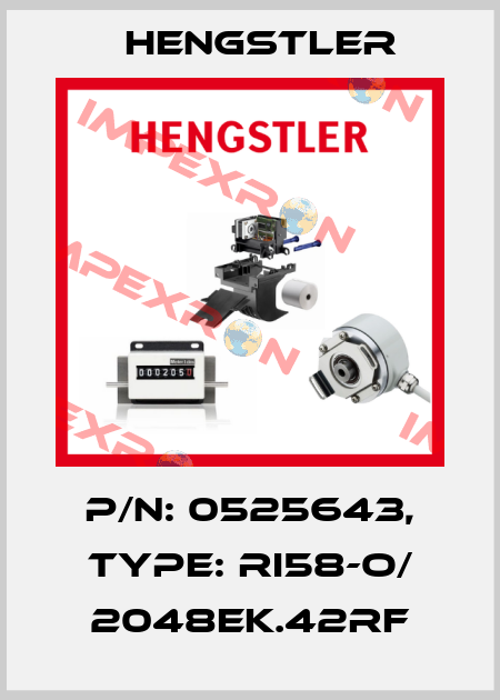p/n: 0525643, Type: RI58-O/ 2048EK.42RF Hengstler