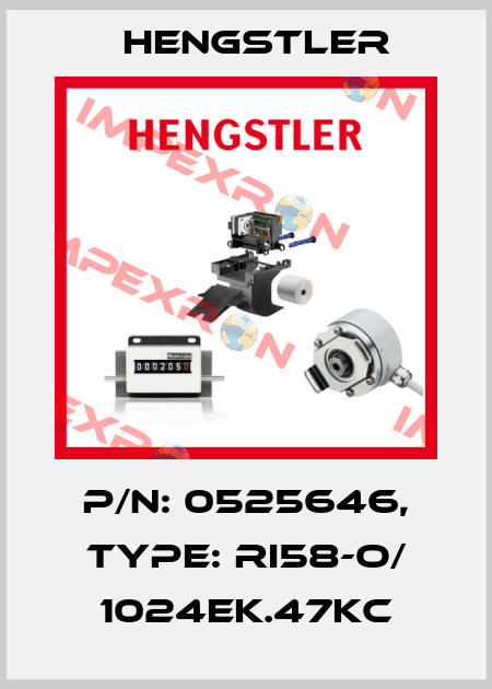 p/n: 0525646, Type: RI58-O/ 1024EK.47KC Hengstler