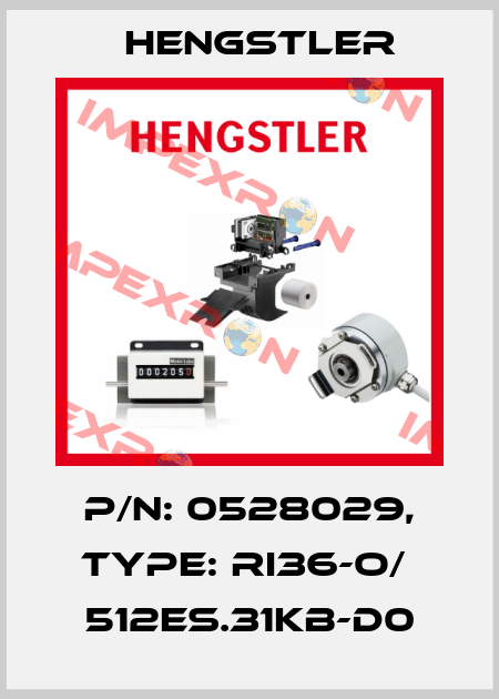 p/n: 0528029, Type: RI36-O/  512ES.31KB-D0 Hengstler