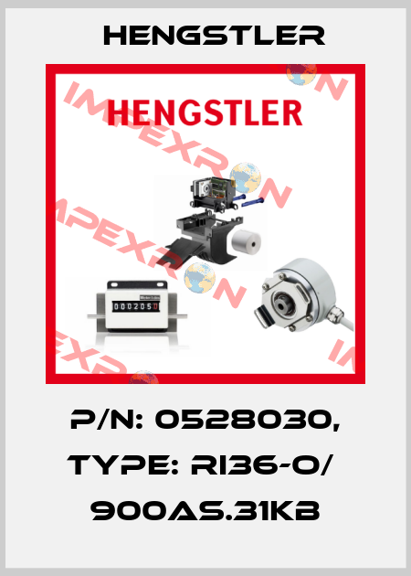 p/n: 0528030, Type: RI36-O/  900AS.31KB Hengstler