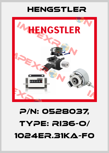 p/n: 0528037, Type: RI36-O/ 1024ER.31KA-F0 Hengstler