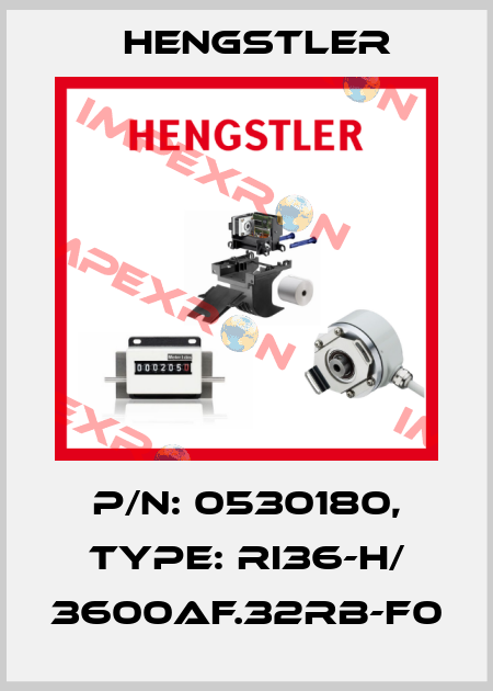 p/n: 0530180, Type: RI36-H/ 3600AF.32RB-F0 Hengstler
