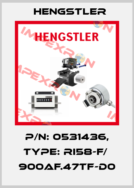 p/n: 0531436, Type: RI58-F/  900AF.47TF-D0 Hengstler