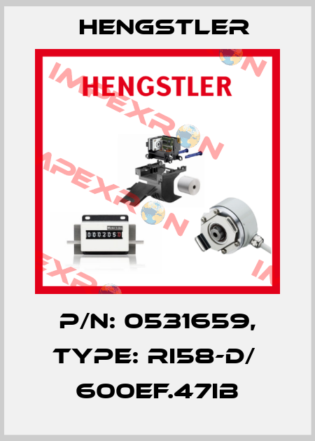 p/n: 0531659, Type: RI58-D/  600EF.47IB Hengstler