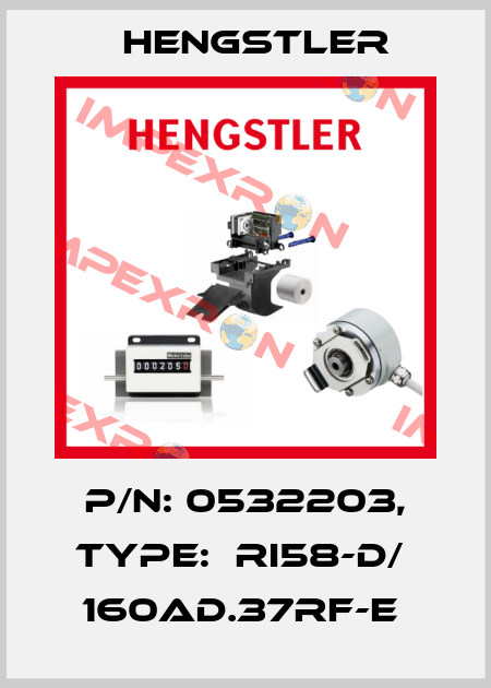 P/N: 0532203, Type:  RI58-D/  160AD.37RF-E  Hengstler