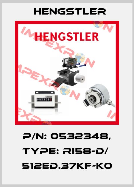 p/n: 0532348, Type: RI58-D/  512ED.37KF-K0 Hengstler