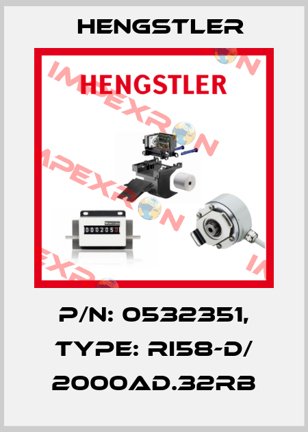 p/n: 0532351, Type: RI58-D/ 2000AD.32RB Hengstler