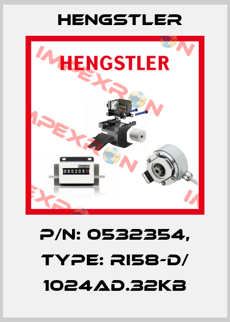 p/n: 0532354, Type: RI58-D/ 1024AD.32KB Hengstler