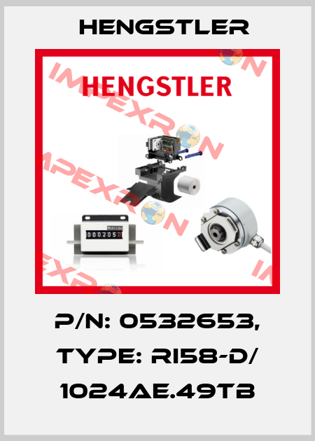 p/n: 0532653, Type: RI58-D/ 1024AE.49TB Hengstler