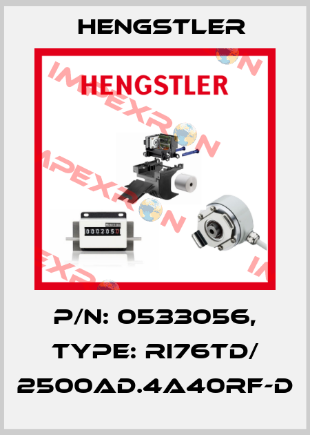 p/n: 0533056, Type: RI76TD/ 2500AD.4A40RF-D Hengstler