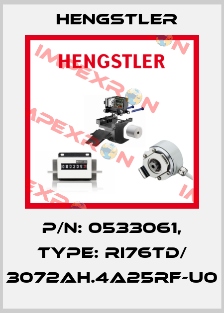 p/n: 0533061, Type: RI76TD/ 3072AH.4A25RF-U0 Hengstler